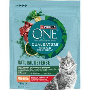 Hrana uscata pentru pisici PURINA ONE DualNature, Sterilized, Vita, 750 g