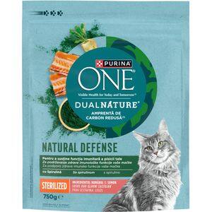 Hrana uscata pentru pisici PURINA ONE DualNature, Sterilized, Somon, 750 g
