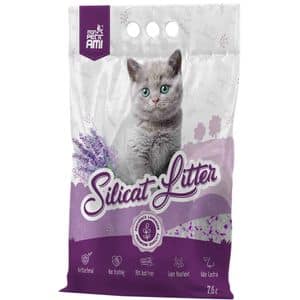 Asternut igienic pentru pisici MON PETIT AMI Silicat Lavanda, 7.6 L