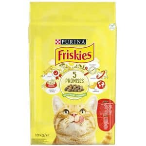 Hrana uscata pentru pisici FRISKIES, Vita, pui si legume, 10 kg