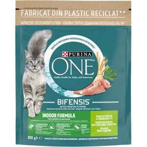 Hrana uscata pentru pisici PURINA ONE Indoor, Adult, Curcan, 800 g