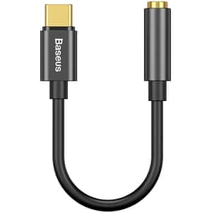 Adaptor USB-C - Jack 3.5 mm BASEUS L54, negru