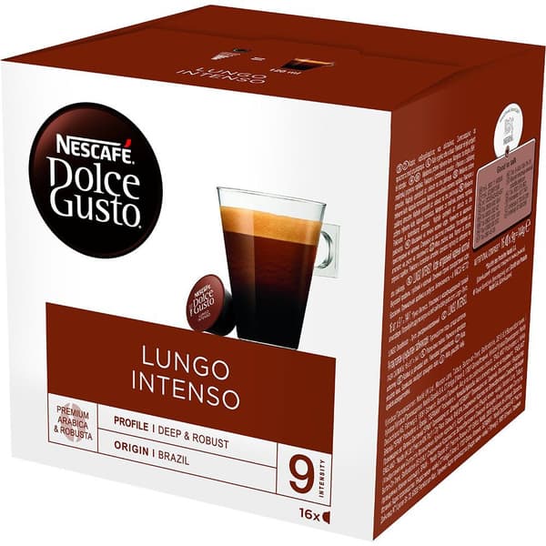 Lungo Intenso - Nescafé Dolce Gusto - 16 x 9 g, 144 g