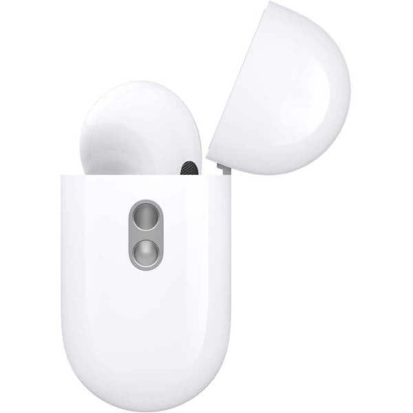 Casti APPLE AirPods Pro 2, True Wireless, Bluetooth, In-Ear, Microfon, Noise Cancelling, Carcasa MagSafe, Alb