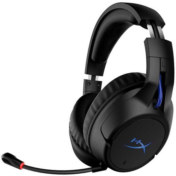 Casti Gaming Wireless HyperX Cloud Flight, stereo, PS5/PS4, USB, 3.5mm, negru-albastru