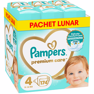 Scutece PAMPERS Premium Care XXL Box nr 4, Unisex, 9-14 kg, 174 buc