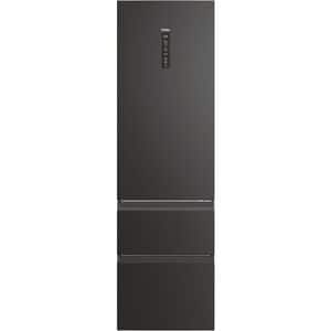 Combina frigorifica HAIER HTW5620DNPT, No Frost, 414 l, H 205 cm, Clasa D, Wi-Fi, negru
