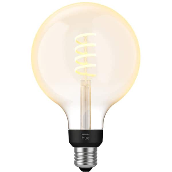 Bec LED Smart Vintage PHILIPS Hue 8719514301542, E27, 7W, 550lm, Bluetooth, lumina calda, compatibil Hue