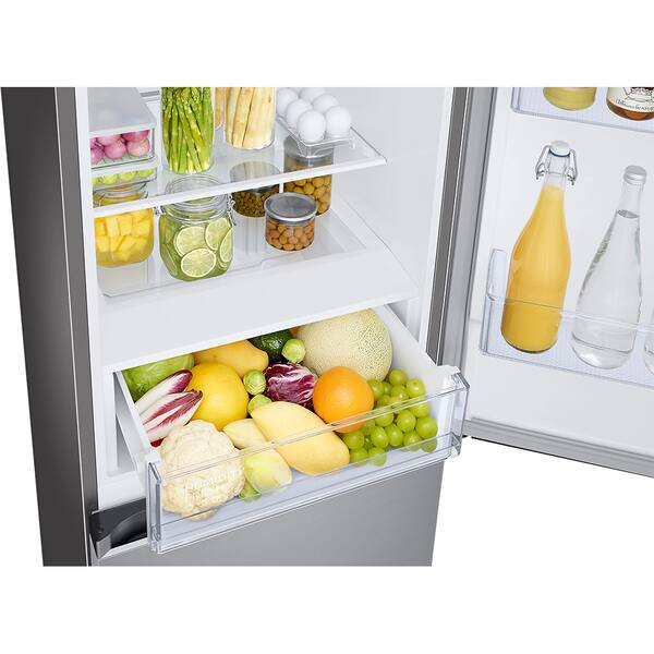 Combina frigorifica SAMSUNG RB34T600CSA/EF, No Frost, 344 l, H 185.3 cm, Clasa C, All-Around Cooling, inox