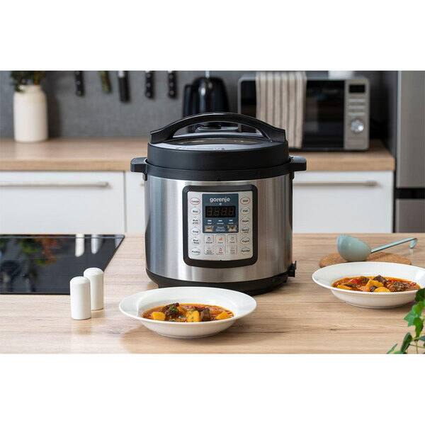 Multicooker GORENJE MC6MBK, 6l, 1000W, 15 programe, negruargintiu