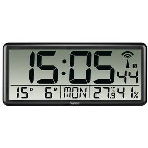 Ceas de perete digital HAMA Jumbo 186352, negru