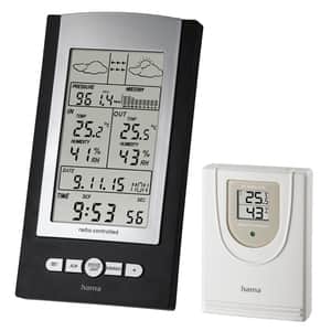 Statie meteo HAMA EWS-800, argintiu/negru