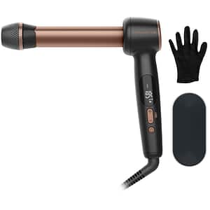 Ondulator ROWENTA Twist Curl CF4620E0, 210 grade, invelis ceramic, negru