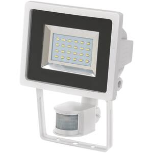 Proiector LED cu senzor de miscare BRENNENSTUHL LDN 2405, 12.5W, 950 lumeni, IP44, Alb