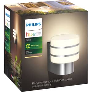 Aplica LED smart PHILIPS Hue Tuar, 9.5W, 806 lm, IP44, alb/argintiu