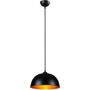 Pendul SQUID LIGHTING Kure, 60W, E27, negru-auriu