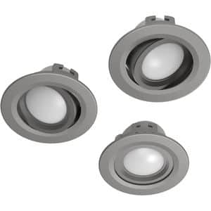 Set 3 spoturi smart incorporate HAMA 00176609, 5W, 350lm, IP20, gri