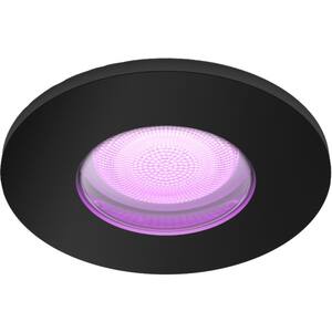 Spot LED smart PHILIPS HUE Xamento 8719514452138, 5.7W, 1050lm, IP44, RGB, negru