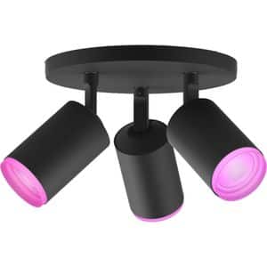 Proiector LED LED RGB PHILIPS HUE 8718696171547, 3 x 5.7W, 1050lm, Wi-Fi, Negru