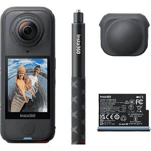 Camera video sport INSTA360 X4 Air Starter Bundle, 8K, Wi-Fi, Bluetooth, negru