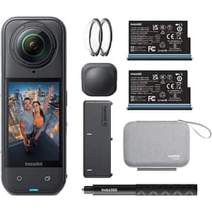 Camera video sport INSTA360 X5 Essentials Bundle, 8K, Wi-Fi, Bluetooth, negru