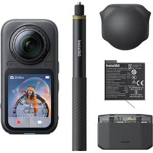 Camera video sport INSTA360 X6 Essentials Bundle, 8K, Wi-Fi, Bluetooth, negru