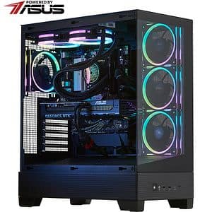 Sistem Desktop PC MYRIA STYLE V98W Powered by ASUS, AMD Ryzen 7 7800X3D pana la 5GHz, 32GB, SSD 1TB, NVIDIA GeForce RTX 5070 12GB, Windows 11 Home