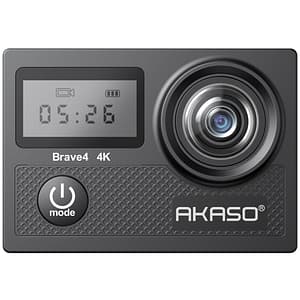 Camera video sport AKASO Brave 4, 4K, Wi-Fi, 20MP, negru