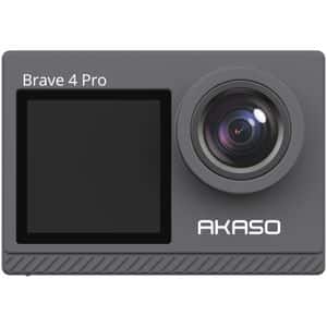 Camera video sport AKASO Brave 4 Pro, 4K, Wi-Fi, 20MP, negru