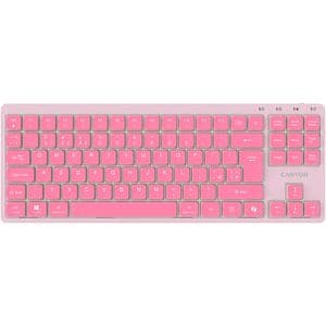 Tastatura mecanica CANYON OnType 10, USB, Layout US, roz