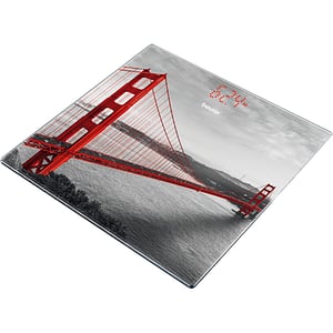 Cantar corporal BEURER San Francisco GS215, 180kg, electronic, sticla, multicolor