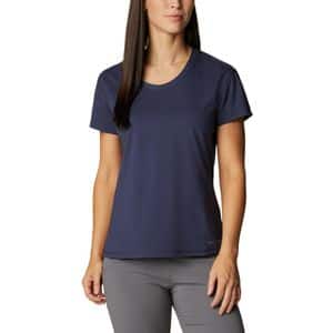 Tricou femei COLUMBIA Sun Trek Short Sleeve Tee, marimea L, albastru