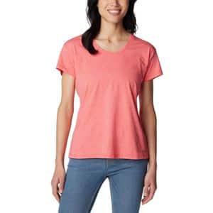 Tricou femei COLUMBIA Sun Trek Short Sleeve Tee, marimea M, rosu