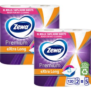 Prosoape de hartie ZEWA Extra Long, 2 straturi, 4 role, 480 foi