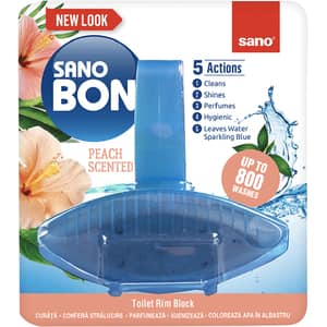 Odorizant toaleta SANO Bon Blue Peach 5in1, 55 g