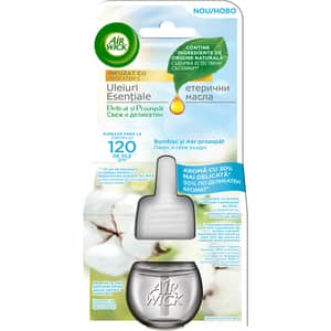Rezerva odorizant de camera electric AIR WICK Light&Fresh, Bumbac si aer proaspat, 19 ml