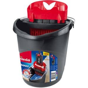 Galeata cu storcator VILEDA Ultramax, 10 l, gri-rosu