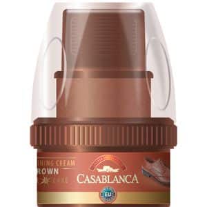 Crema solida pentru pantofi CASABLANCA Shine & Care, maro, 50 ml