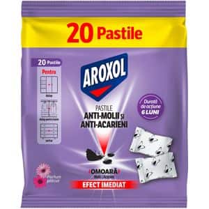 Pastile anti-molii si anti-acarieni AROXOL, 20 buc