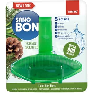 Odorizant toaleta SANO Bon Green Forest 5in1, 55 g