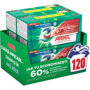 Detergent capsule ARIEL PODS+ Extra Clean Power, 120 spalari