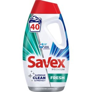Detergent lichid SAVEX Premium Fresh, 1.8 l, 40 spalari