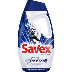 Detergent lichid SAVEX Premium Odor Defence, 1.71 l, 38 spalari