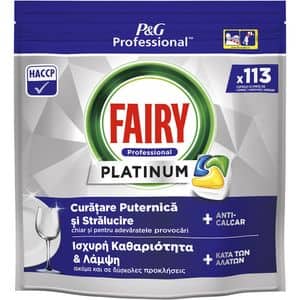 Detergent pentru masina de spalat vase FAIRY Professional Platinum, 113 capsule