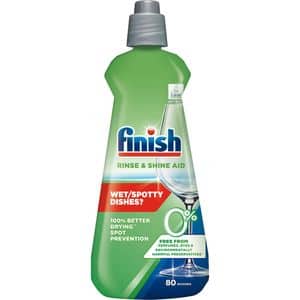 Solutie de clatire pentru masina de spalat vase FINISH Eco 0%, 400 ml