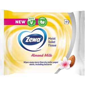 Hartie igienica umeda ZEWA Almond, 42 buc