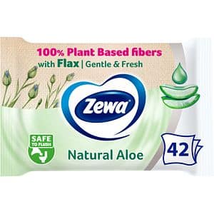 Hartie igienica umeda ZEWA Aloe Vera, 42 bucati