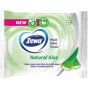 Hartie igienica umeda ZEWA Aloe Vera, 42 bucati