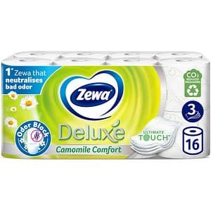 Hartie igienica ZEWA Deluxe Camomile comfort, 3 straturi, 16 role