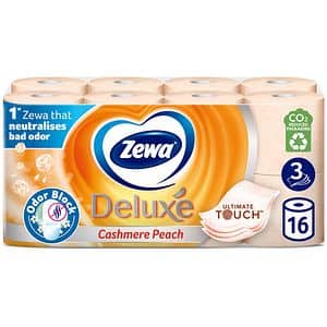 Hartie igienica ZEWA Deluxe Cashmere peach, 3 straturi, 16 role